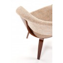 Стул HALMAR K545 бежевый/орех